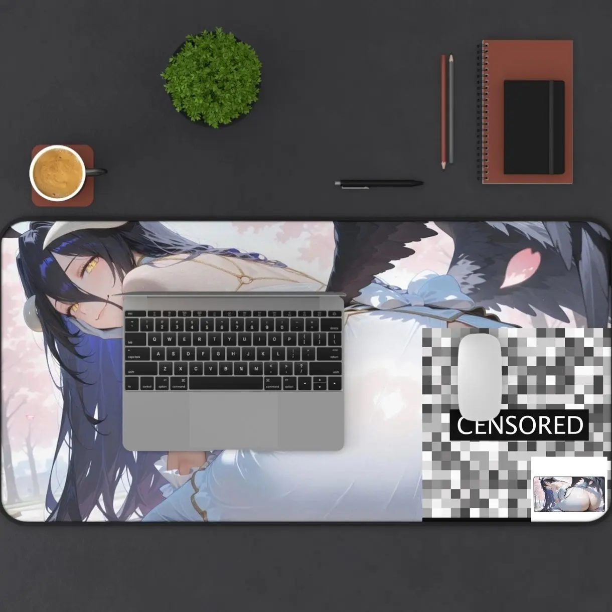 Albedo Overlord Waifu Mouse Pad Desk Mat Gaming Play Mat Ecch Gift for Friends