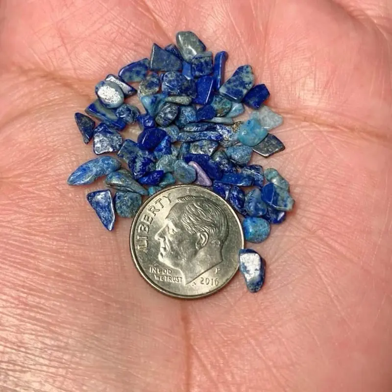 Lápis Lazuli Crystal Chips, 2oz Natural Healing Gemstone Chips for Jewelry Making, Crafts & Decoration