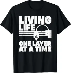 100% Cotton Cool 3D Printing Art For Men Women 3D Printing Printer Lover T-Shirt
