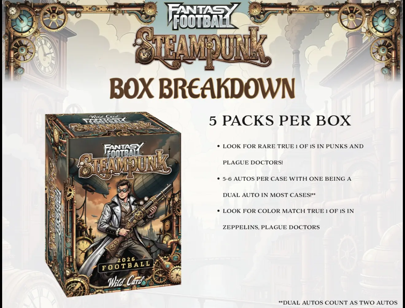 2026 Wildcard Fantasy Football Steampunk Hobby Box