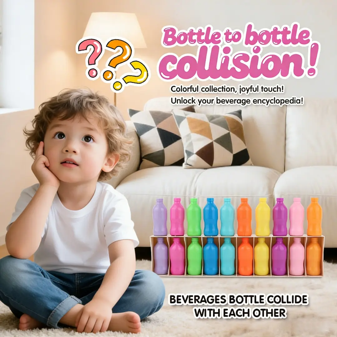 Fun Bottles Collision Shape Sorter Toy for Kids, Colorful Sensory Educational Toy with Color Recognition Learning, Parent-Child Interactive Game Ideal Gift, Toys, Colorful Sensory Shape Sorters