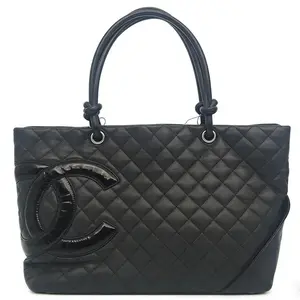 Pre-owned CHANEL so black black Kangpeng large vegetable basket tote bag 30*14*24cm th260301133