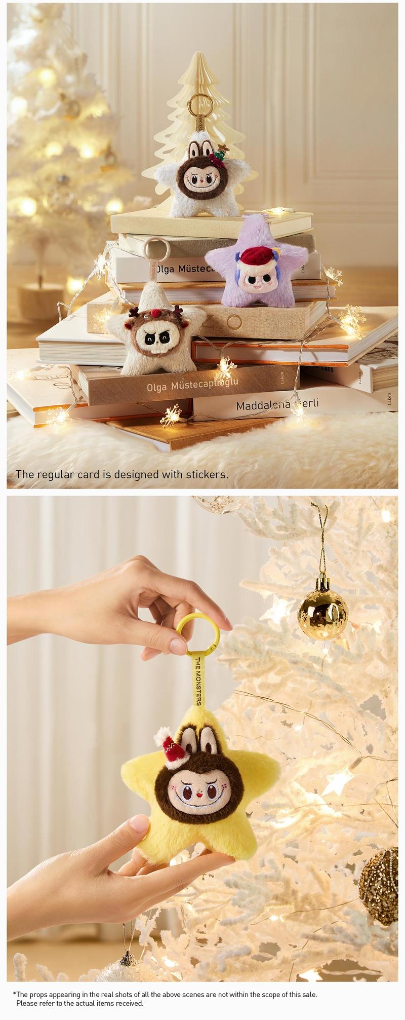 POP MART THE MONSTERS Classic Series-Sparkly Plush Pendant, Blind Box POP MART THE MONSTERS Classic Series-Sparkly Plush Pendant, Blind Box