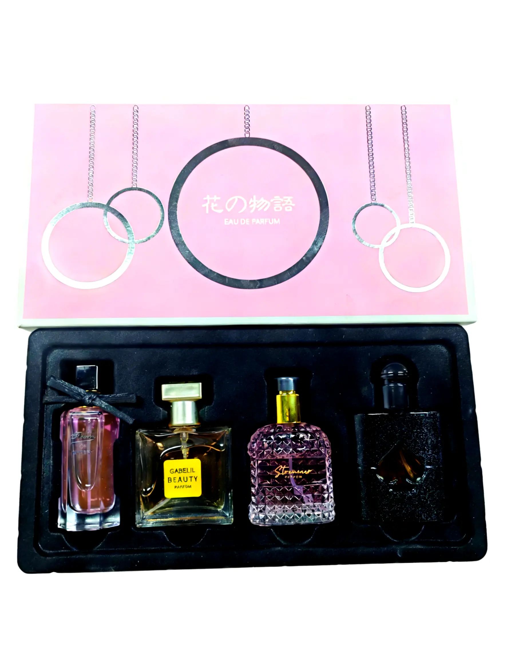 Flower Story 4PCS Perfume Set 100ml Total | Long Lasting Eau de Parfum, Floral Fruity Scent, Perfect Gift for Her Birthday/Valentine's Day