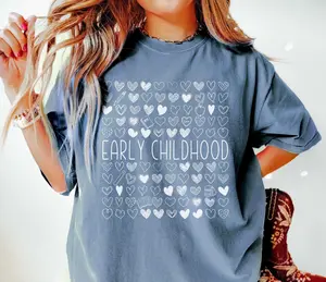 Retro Early Childhood Shirt, Daycare Teacher Shirt for First Day Of School T-Shirt , Early Childhood Educator Tshirt, ECSE Toddler Squad Team T-Shirt Top Womenswear