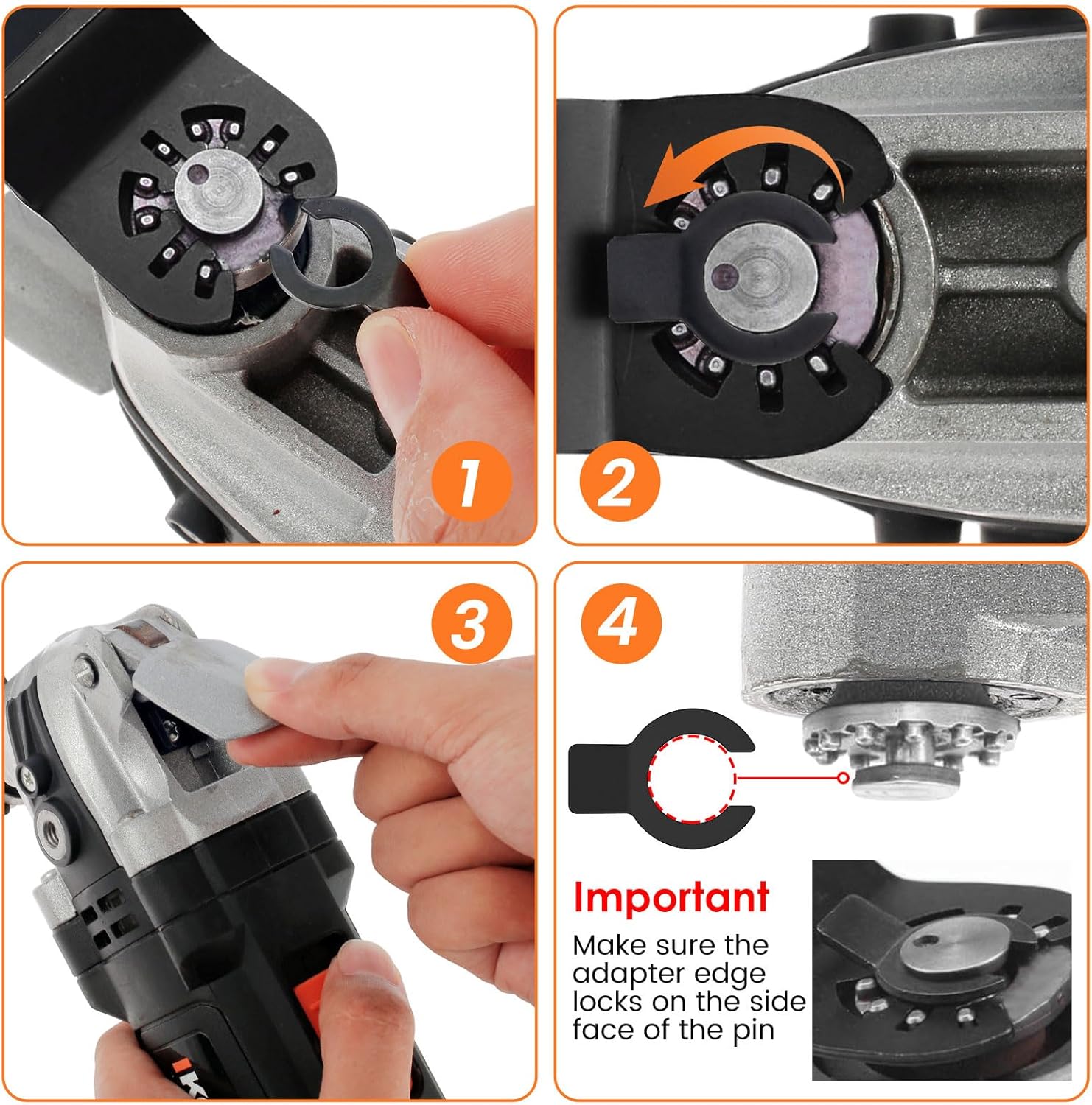 18 Pcs High Carbon Steel Universal Oscillating Saw Blades for Wood, Metal, Plastic & Nails Cutting - Fast Release High Carbon Steel Saw Blades Set