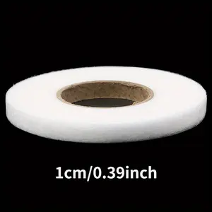 1 Roll - 2362.2inch White Double-Sided Non-Woven Interlining Adhesive Tape, Iron-On Hemming Tape for Pants & Clothes - Waterproof, Easy Edge Shortening & Repair Solution, Ideal for DIY Sewing Projects, Clothing Repair|DIY Fashion Accessory