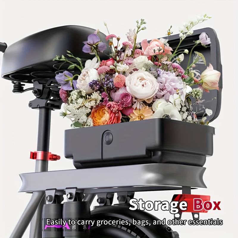 【VoltX】740W Lightweight Double Motor Electric Bike for Adults,20MPH,48V15A Removable Battery,40-45Miles Range,11 shock absorption,Dual-seat design Foldable Double-Suspension  14" Fat Tires 300 Lbs Load for Commuting & All-Terrain Riding，Free accessories