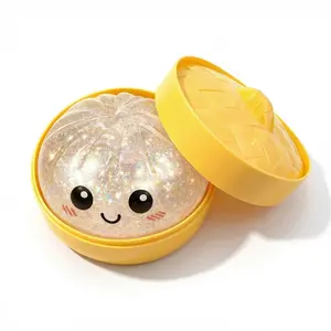 Clear Glitter Soft Bun Stress Relief Toy, Soft TPR, Random Style, Valentine & Easter Gift for Kids