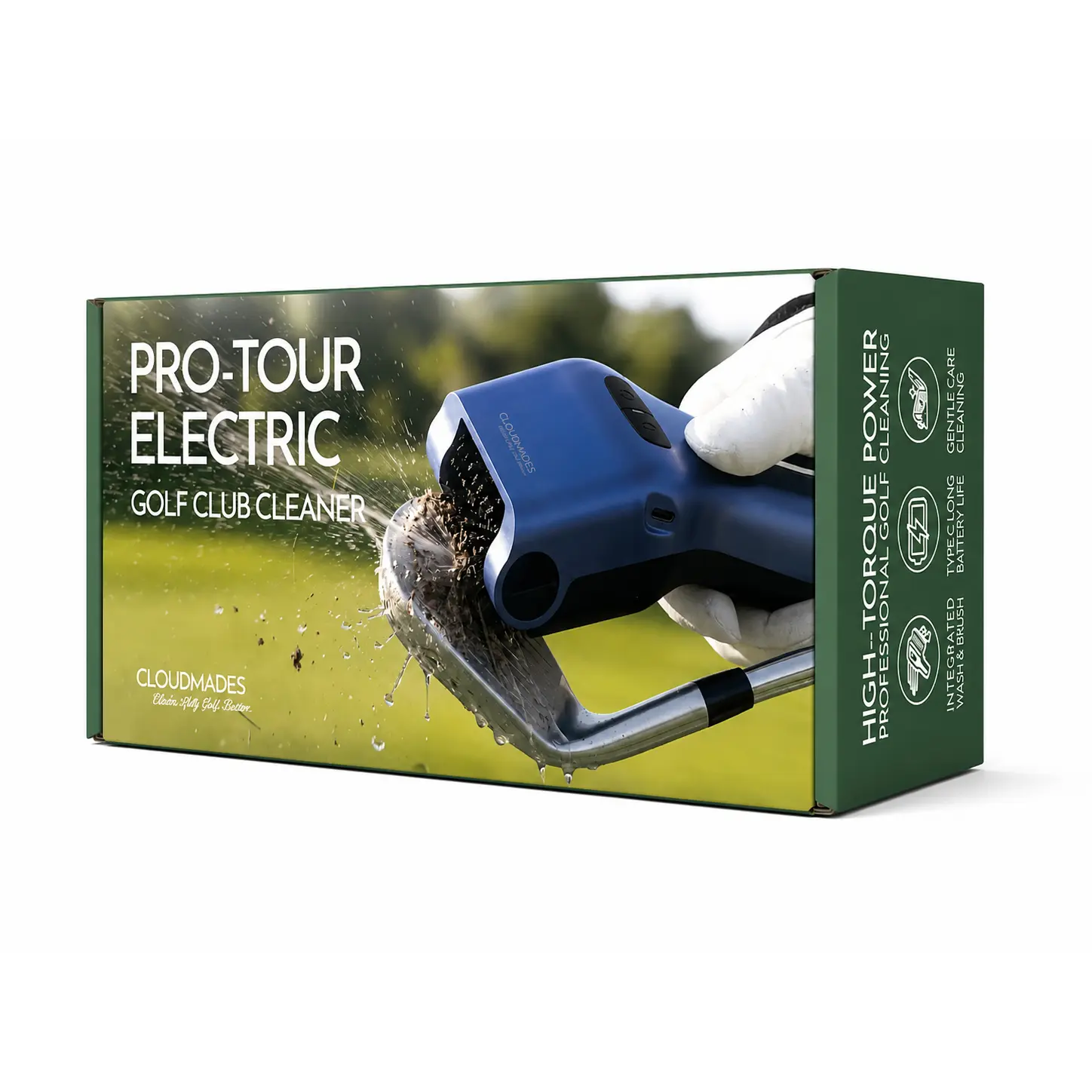 CloudMades Automatic Golf Club Cleaner,Electric Golf Club Brush,Ideal Golf Gifts for Men, Must-Have Golf Accessories for Men and Women,Push Button for Easy Cleaning- Nylon Bristles