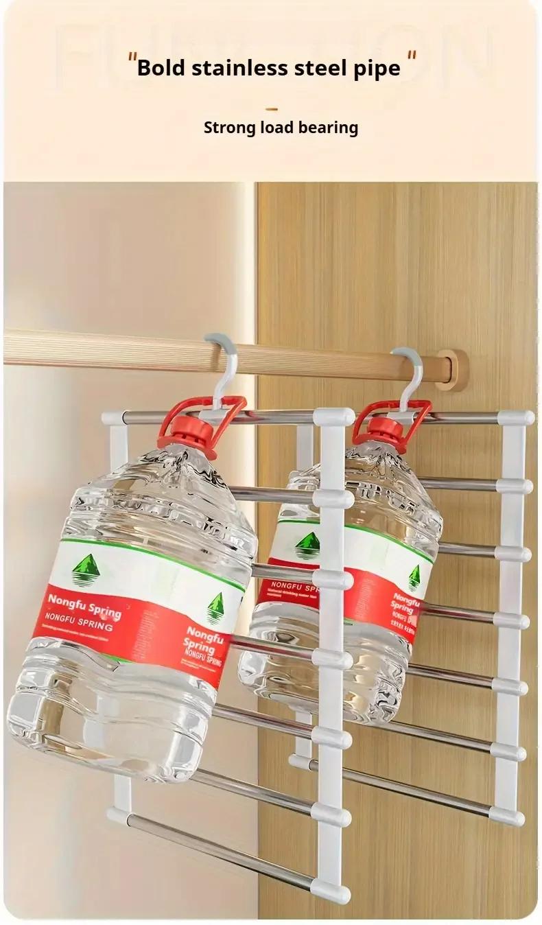 Multi functional pants rack, cloud ladder hanging, folding pants rack, stainless steel pants clip, multi-layer seamless storage Multi functional pants rack, cloud ladder hanging, folding pants rack, stainless steel pants clip, multi-layer seamless storage