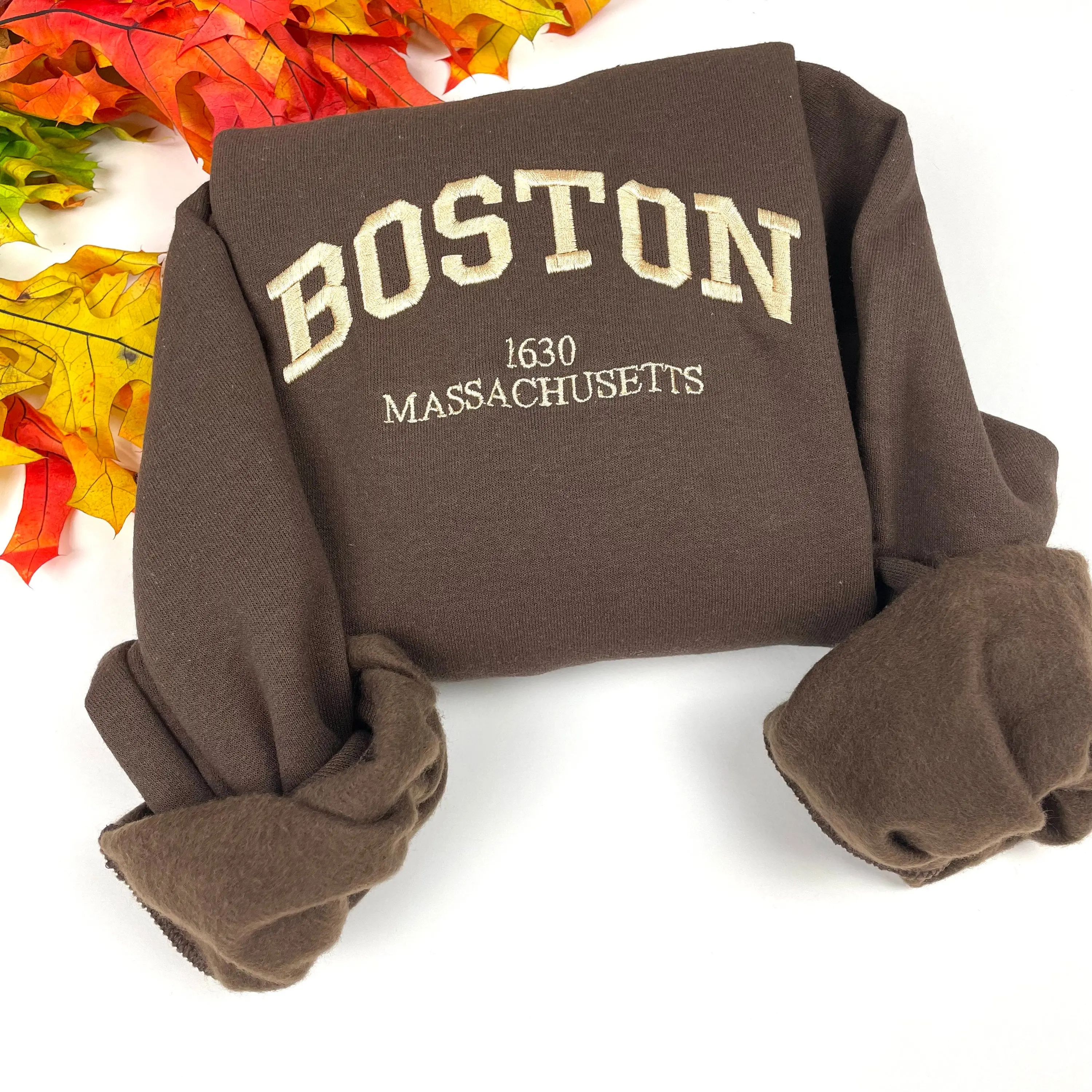 Boston Embroidered Sweatshirts- Custom City Embroidered Sweatshirts ATL