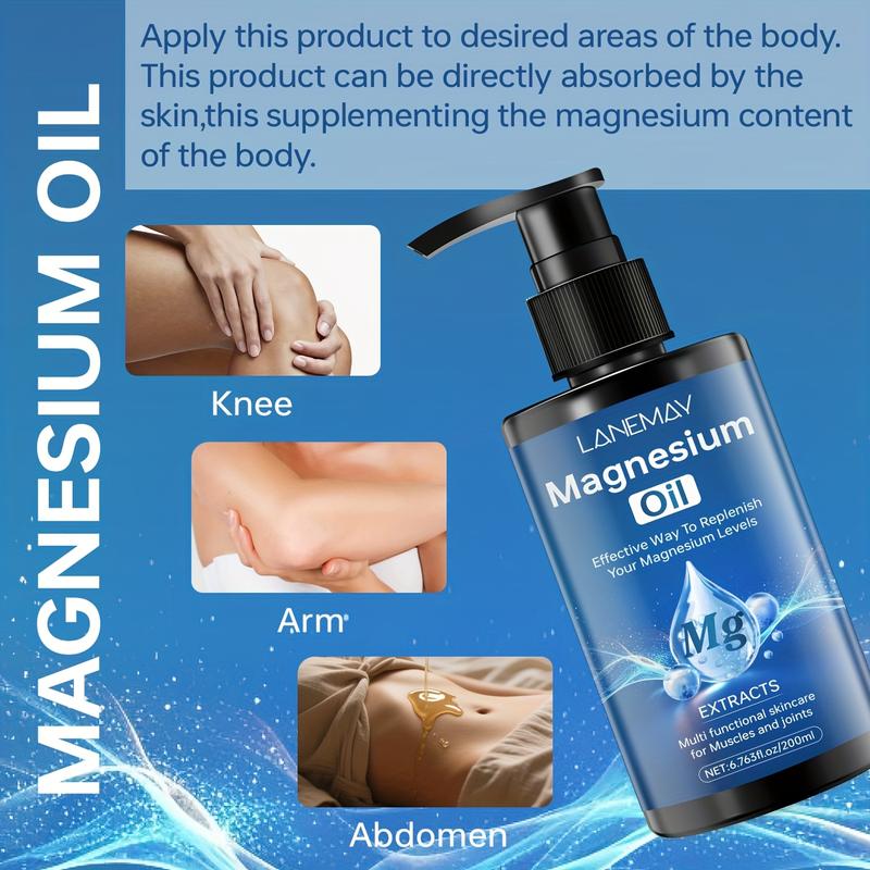 200ML Magnesium Body Lotion, Topical Cream with Shea Butter, Coconut Oil & Vitamin E, Sleep & Joint Pain Relief, All Skin Types, Body Care Moisturizing