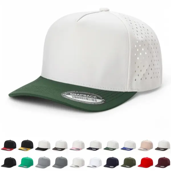 Men's Adjustable Baseball Cap - Laser Punched for Ventilation and Breathability - Work Cap - Waterproof - The Best Gift Choice
