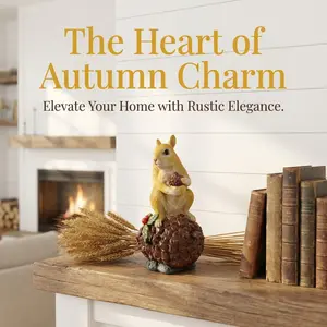 Adorable Resin Squirrel Figurine, Novelty Gift, Perfect Christmas Present, New Year's Gift, Home and Garden Decoration, Perfect Easter Gift, Christmas Gift.