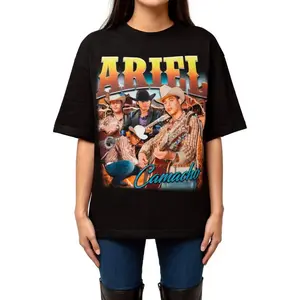 Ariel Camacho Retro T-Shirt Mexican Corrido Graphic Tee Unisex Cotton Latin Music Fan Shirt, Streetwear, Casual