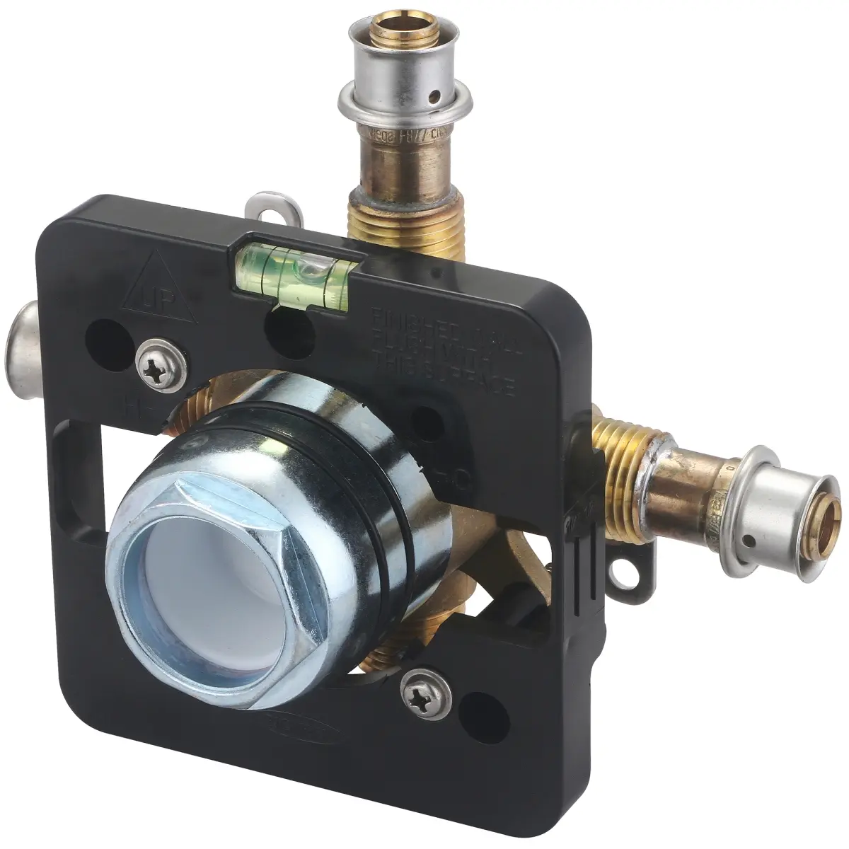 Olympia V-2408B-VG Single Handle Pressure Balancing Tub & Shower Valve, Rough Brass, Easy Installation Tub Taps