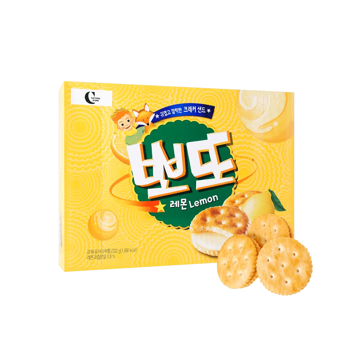 CROWN Ppo-Tteau Biscuit Lemon 322g