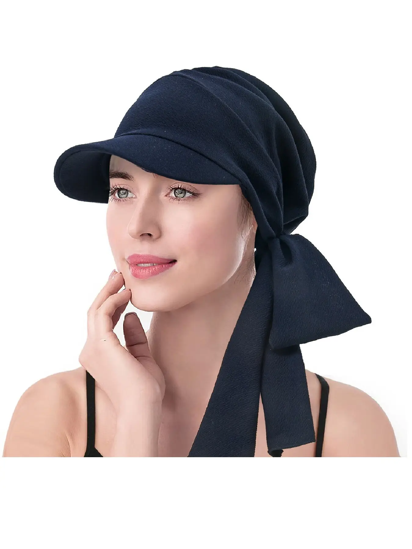 Women's Plain Long Tail Hat Cap, Multicolor Headscarf Hijab, Turban Hats, Muslim Ladies Hair Covering Caps, Stylish and Versatile Accessories