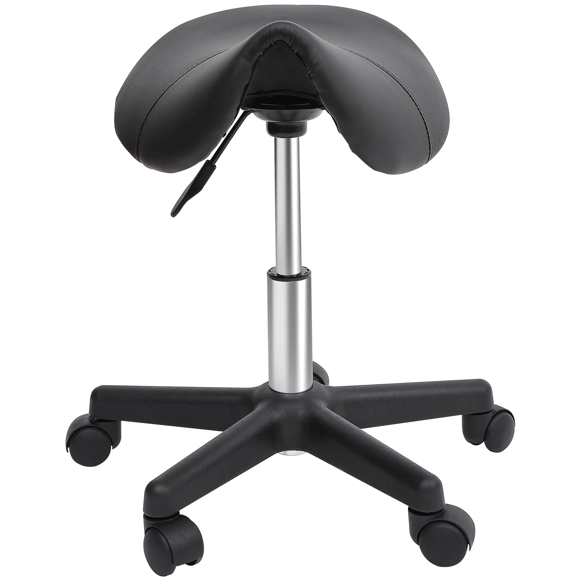 360° Swivel Stool with Smooth Dual Wheels, Freely Move on All Floors, Multi-purpose Chair for Tattoo Parlor Clinic Studio and Workplace