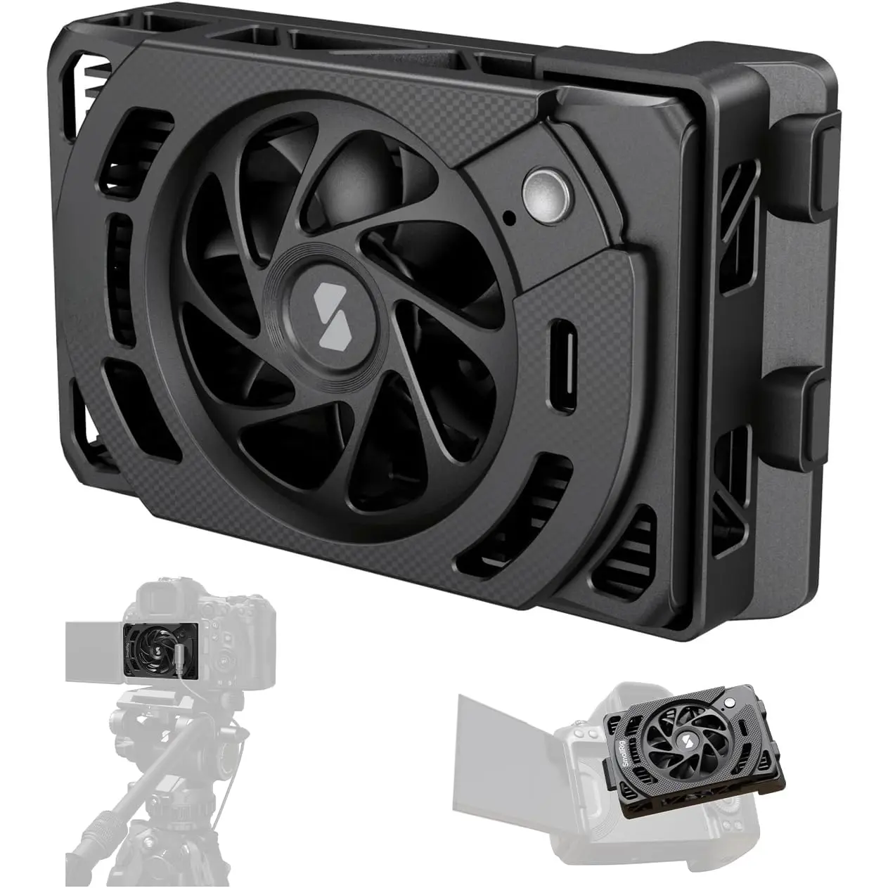 R50 V / R5 Mark II/ R5 / R50 / PowerShot V1 Camera External Cooling System with Dual-Speed Modes, Snap-On Cooling Fan with TEC Cooling Module for ,for  ZV-E1/ A7 IV/ A6700/ FX3-5063