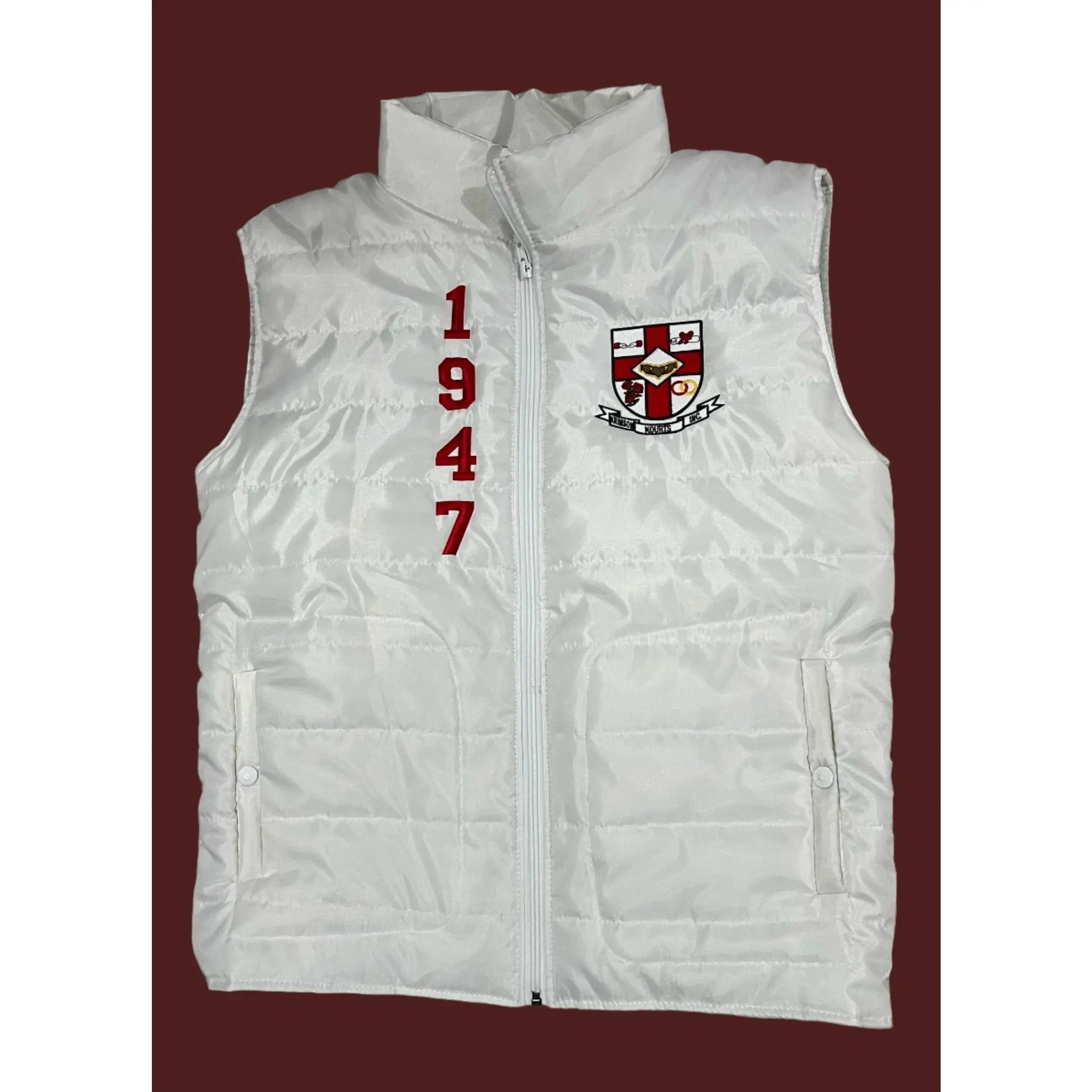 KKI White Puffer Vest