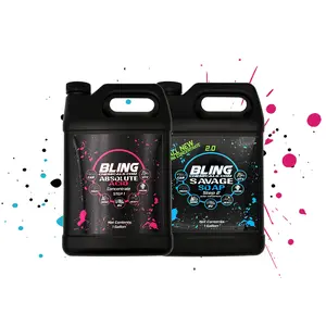 Bling Chemicals Ultimate 2 Step Car Wash Set with Absolute & Savage Soap, Touchless Formula,  Car Wash Kit
