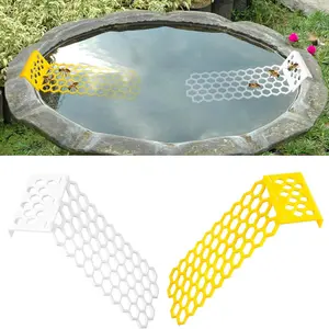 2-Pack Floating Bee Water Station, Plastic Hive-Shaped Bee Drinking Station, Anti-Drowning Bee Drinker, Butterfly & Bee Waterer
