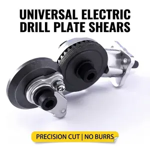 Drill Attachments Metal Sheet Cutter, Electric Nibbler Shear for Iron, Steel, Aluminum & Copper. Burr-Free Smooth Cutting Tool, Universal Fit Most Cordless Drills tiktokshopspringglowup,summervibes