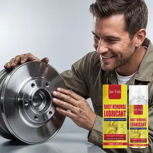 JUE FISH Rust Removal Spray – Fast Metal Rust Cleaner & Shine Restorer for Tools, Machine Parts, Bolts and Hardware, Easy Spray & Wipe Rust Remover