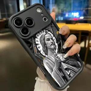 San Judas Tadeo Soft&Flexible TPU Silicone Phone Case For iPhone 17 Pro Max AIR 16 15 14 13 12 11 Plus XSMAX Cases Durable|Shockproof|Full Camera Protection|Anti-Scratch|Anti-Fingerprint|Slim Fit|Gift For Girlfriend/Men/Women