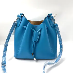 Pre-owned MCM AsShown Shoulder Bags 5494 Blue Bucket Bag 26.06.19