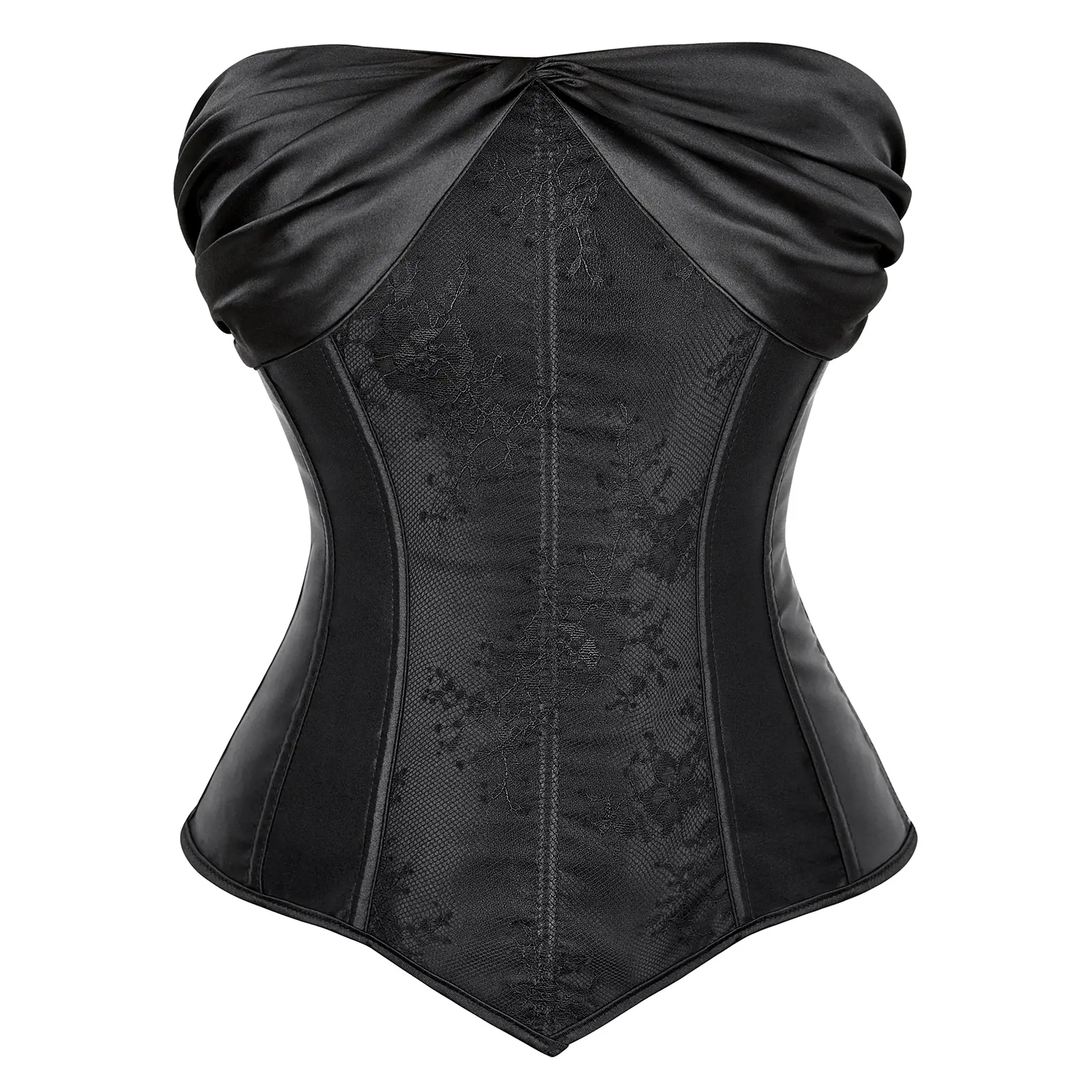 Women's Corset Bustier Top Lace up Gothic and Vintage inspired and Zipper Design Suitable for Burlesque Floral Victorian and Renaissance Themed Outfits Plus Size  Red Black White