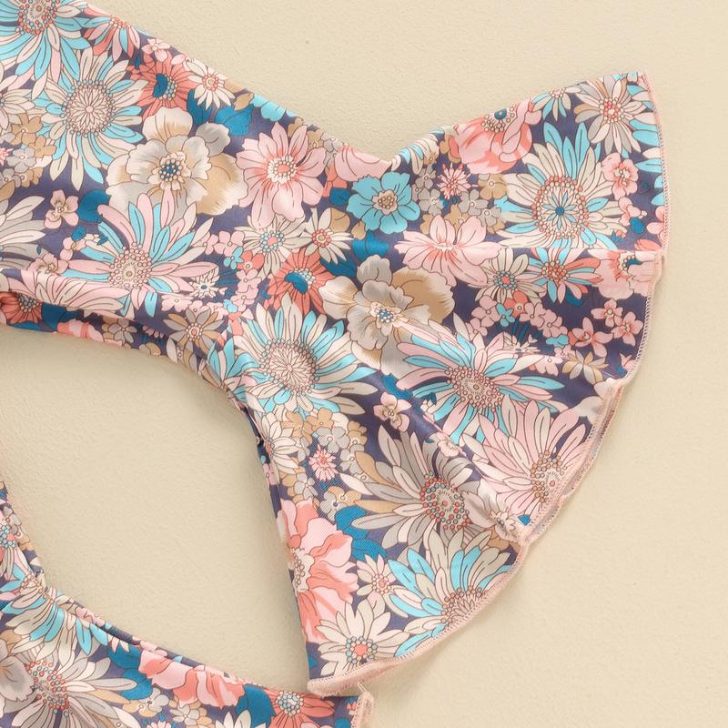 Baby Girl Clothes Newborn Outfit Infant Romper Floral Pants Set Headband Cute Newborn Going Home Outfit 3PCS #springtok