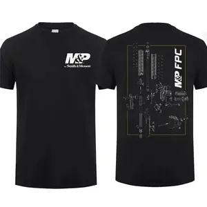 Smith & Wesson M&P FPC Blueprint T-Shirt, Gun Enthusiasts Shirt for American Classic Style Lovers, Made in USA