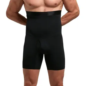 Men Tummy Control Shorts High Waist Slimming Body Shaper Compression Shapewear Belly Girdle Underwear Boxer Briefs Fashion Menswear Stretchy Tights