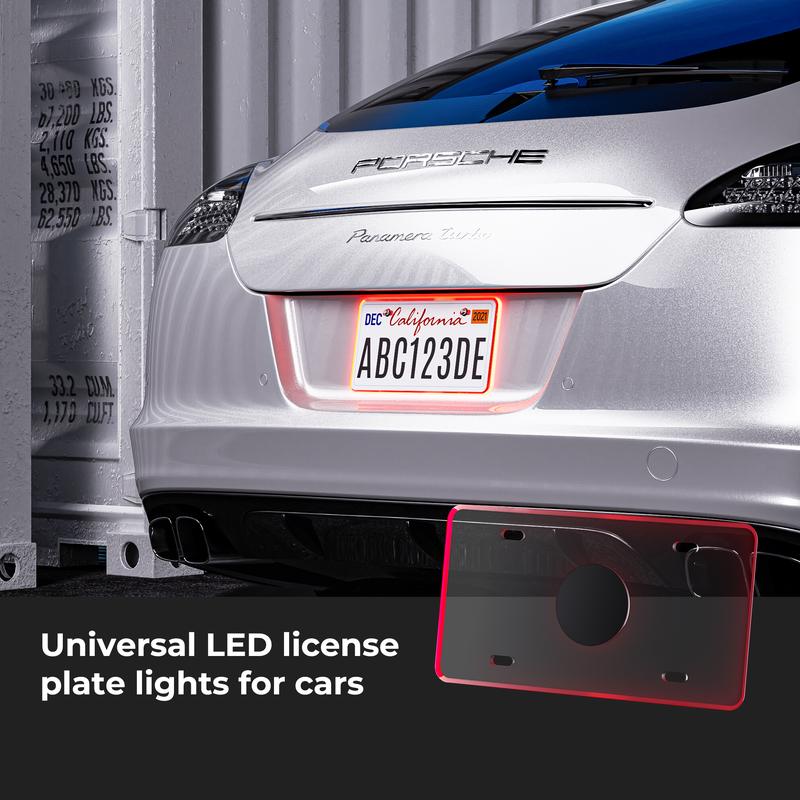 LED License Plate Frame – Waterproof Glow Border | 12V Plug & Play | Street-Legal Lighting Automotive Vehicle Car Accessories LED License Plate Frame – Waterproof Glow Border | 12V Plug & Play | Street-Legal Lighting Automotive Vehicle Car Accessories