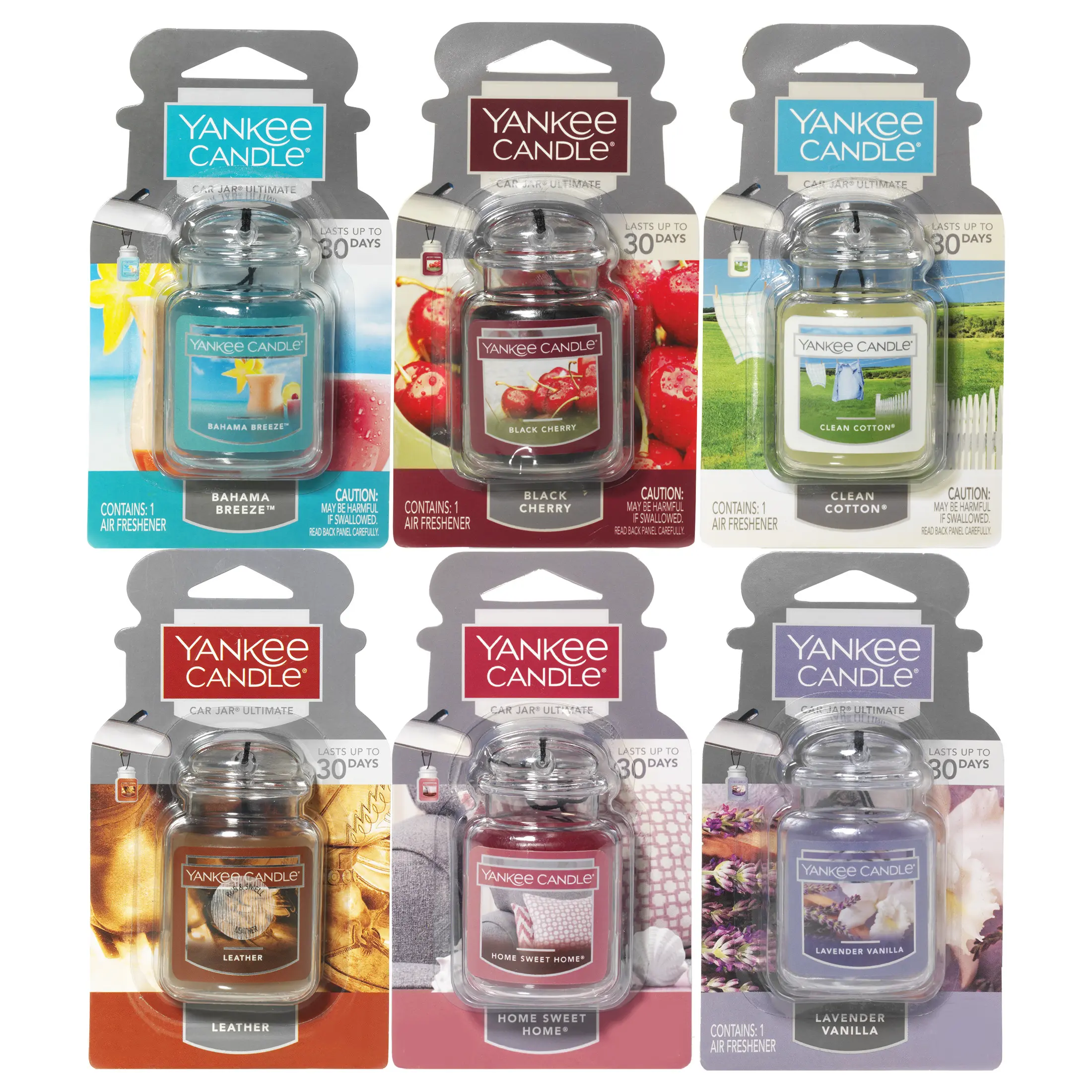 Yankee Candle Car Air Fresheners, Hanging Car Jar Ultimate, Neutralizes Odors Up To 30 Days, 0.96 OZ