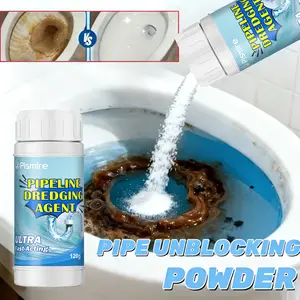 Pismire Drain Cleaner (4.2 oz / 120 g), powerful drain unclogger for hair, grease buildup, toilets, sinks, and pipes; instant unclogging