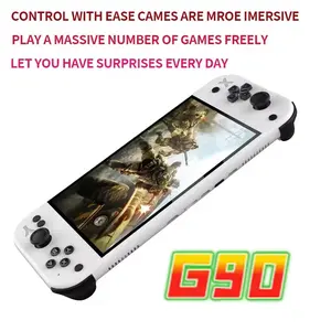 Portable Psp 7-Inch 64GB 4000mah Handheld Game Console G90 Arcade Game Machine, Retro TV Controller, Gift for Psp/ps1 Players, Rechargeable Portable Console