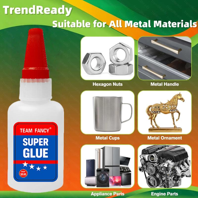 Magic Glue Shoe Glue New Super Glue 50ML Clear Strong Adhesive Fast Drying Cyanoacrylate for Wood Rubber Leather Plastic Metal Rhinestone Jewelry DIY Crafts