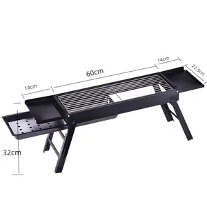 【Christmas 50％off】 Stainless Steel Portable Folding BBQ Grill for Home Use - Compact Outdoor Charcoal Grill with Full Set