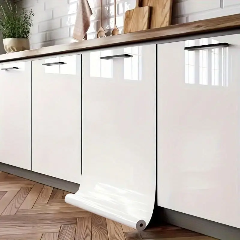 Oil-Resistant Peel and Stick Wallpaper Stickers, Self-Adhesive Removable Wall Decals, Interior Walls, Kitchen Bathroom Desk Appliance Furniture Stickers, Waterproof Heat-Resistant Vinyl Film