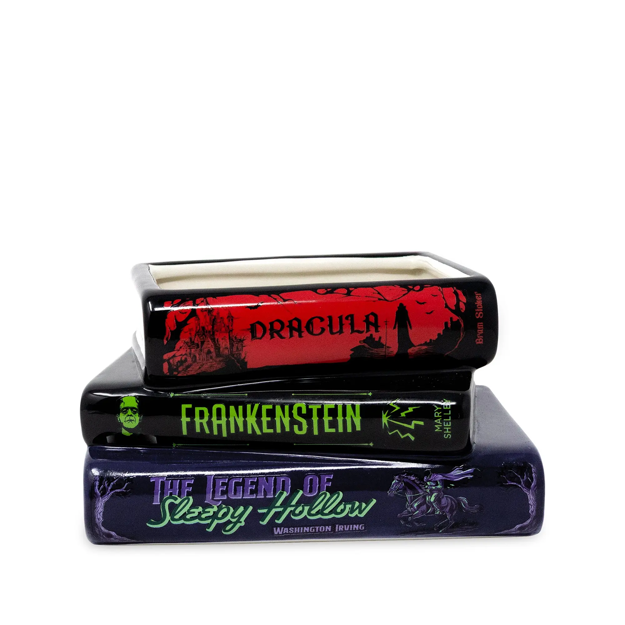 Stacked Book Planter, Sleepy Hollow