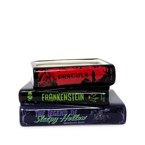 Stacked Book Planter, Sleepy Hollow