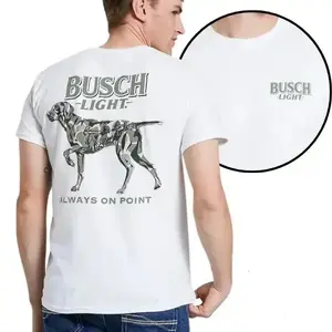 Hunting Dog Graphic T-Shirt - Premium Cotton, Slim-Fit, 2-Sided Print, Camo Bird Dog "Always On Point" Design, Upland Hunting Style, All Seasons Casual Tee for Men, Made in USA Menswear