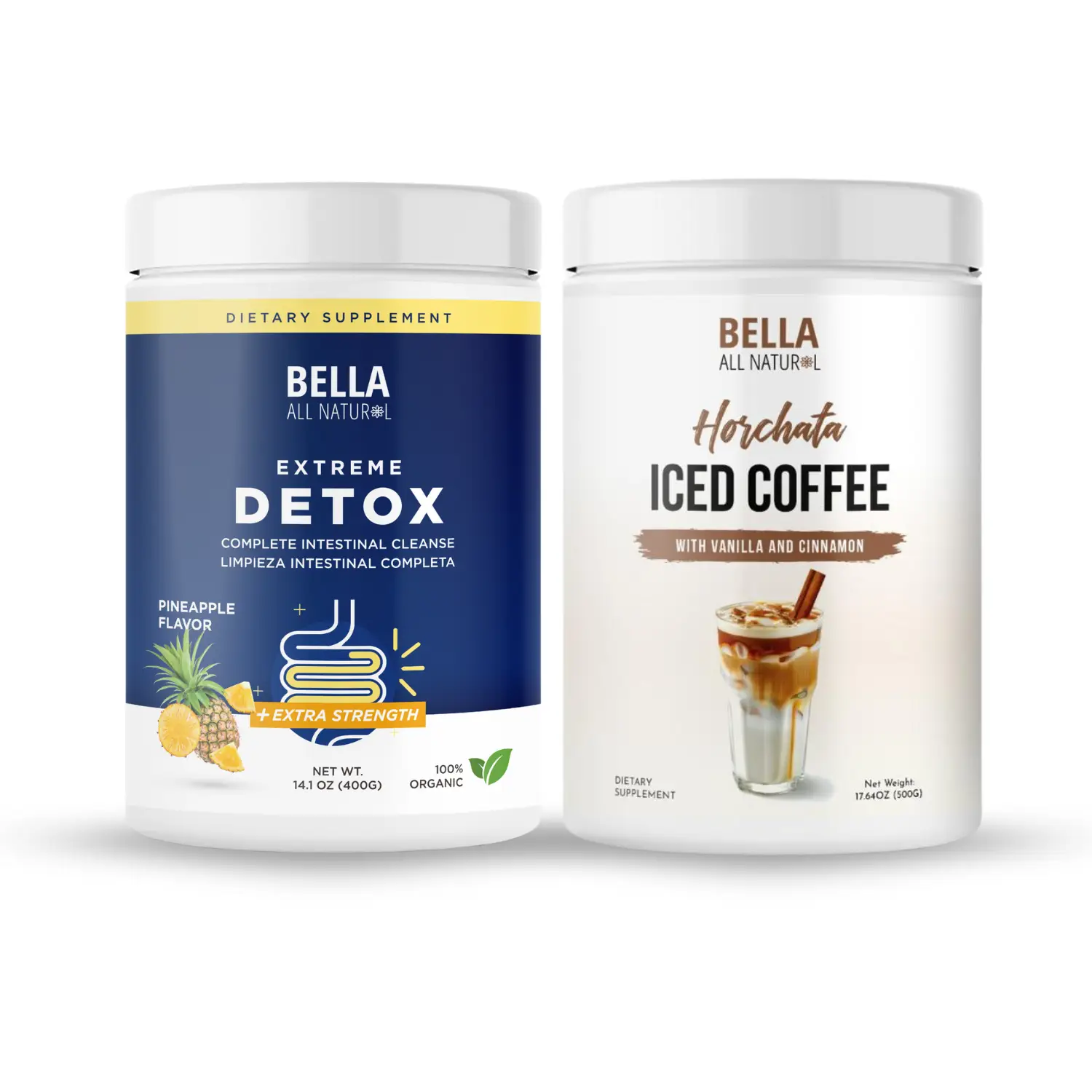 Bella All Natural Horchata Iced Coffee and Pineapple Colon Cleanse