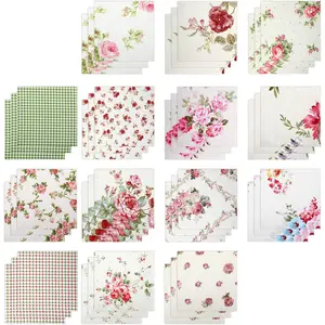 42Pcs Layer Cakes 10 Inch Squares for Quilting, Cotton Squares Pre-Cut 10x10 Inch Layer Cake Quilting Supplies for Sewing Patchwork