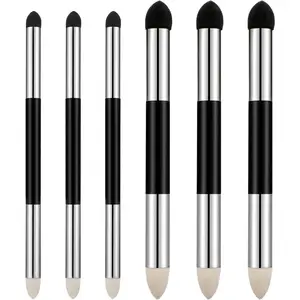 6 Pcs Oil Pastel Blending Sticks Dual Tip Reusable Sketch Rubbing Sponge Brush for Artists Students Beginners Professional Drawing Lightening and Highlight