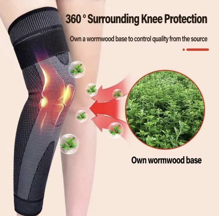 Unisex Self-Heating Knee Brace, Long Elastic Leg Sleeves for Adults, Breathable Anti-Slip Support for Winter Joint Pain Relief & Healthcare, Elasticity, Xxxl, Long-Sleeve, S, M, Joint Aid, Individual Pack